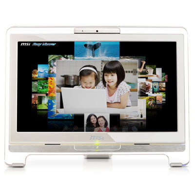 MSI AE1900-05SUS Intel Atom® 47 cm (18.5") 1366 x 768 pixels Touchscreen 2 GB DDR2-SDRAM 250 GB GMA 950 Windows Vista Home Basic White