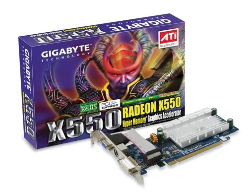 GIGABYTE Radeon™ X550 128MB DDR2 GDDR2