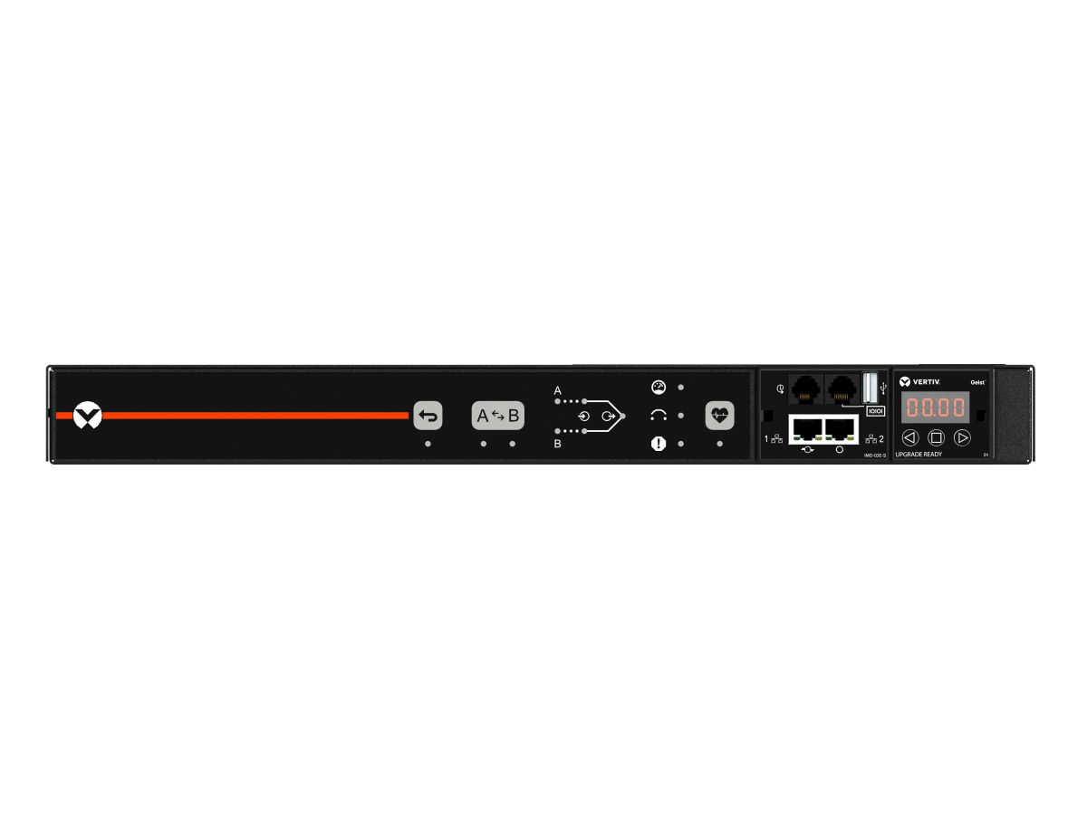 Vertiv Geist AN03E1R0-10S203-2ST5ST5A011-D power distribution unit (PDU) 10 AC outlet(s) 0U Black