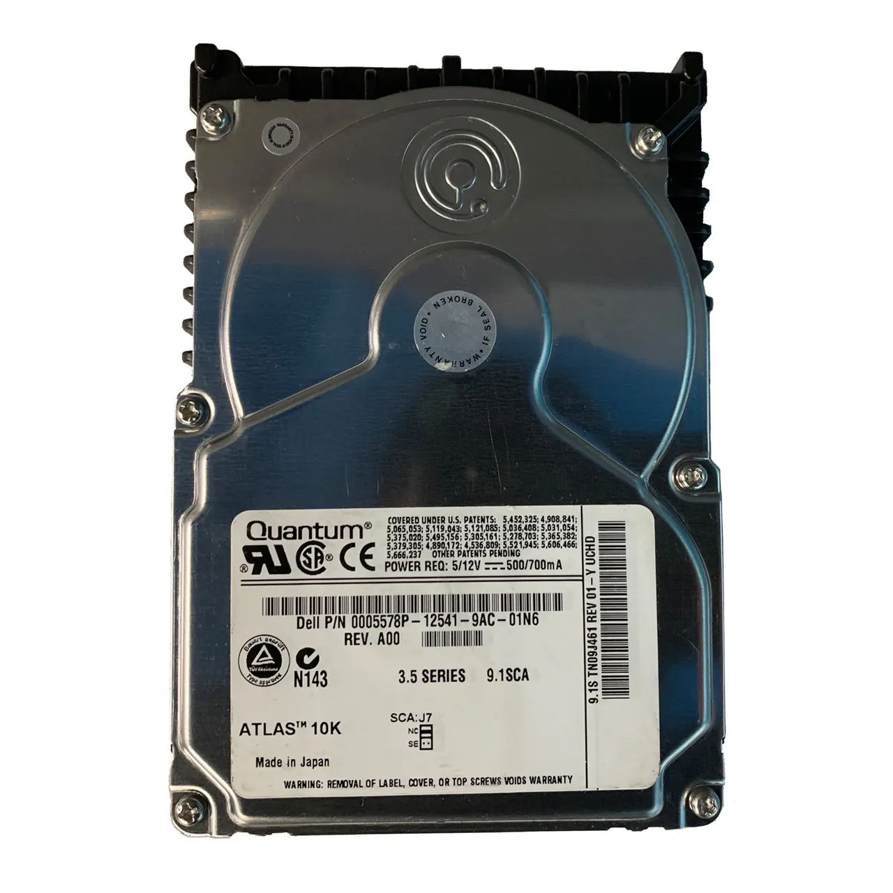 5578P - Dell 9GB 10000RPM SCSI 160MB/s 3.5-in Hard Drive