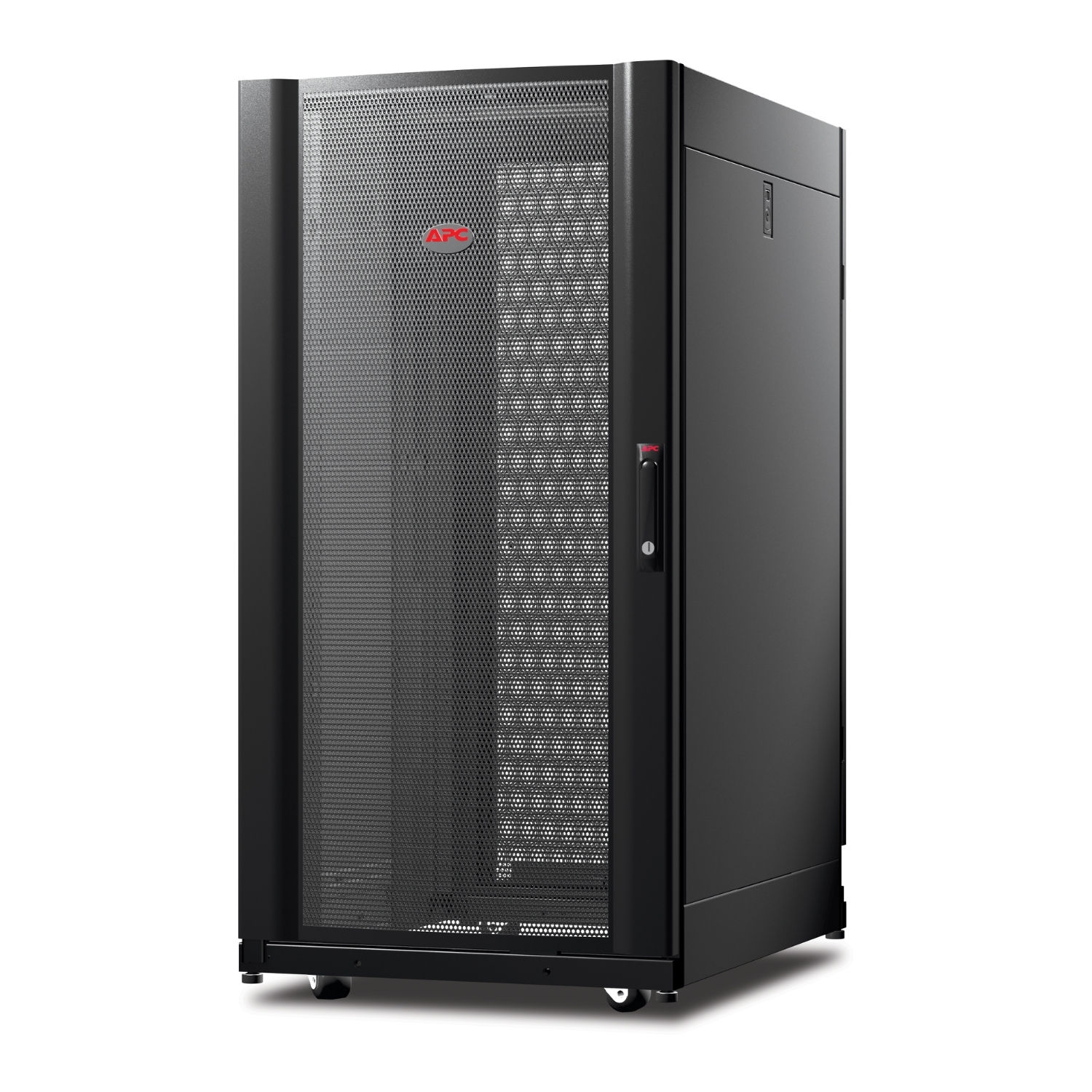 APC NetShelter AV, Server Rack Enclosure, 24U, 10-32 Threaded Rails, Black, 1199H x 600W x 806D mm