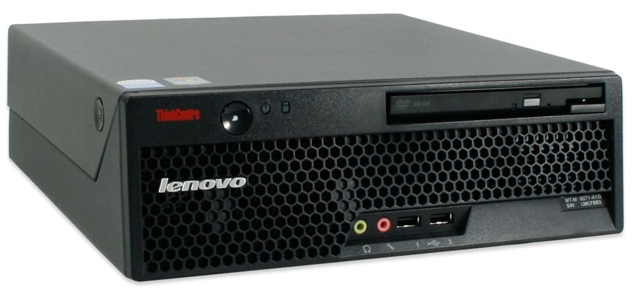 Lenovo ThinkCentre M57 Intel® Core™2 Duo E6550 1 GB DDR2-SDRAM 160 GB Intel® GMA 3100 Windows Vista Business PC Black