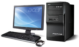 Acer Aspire M1641 + X193Wb Intel® Pentium® E5200 3 GB DDR2-SDRAM 640 GB Mini Tower PC Black