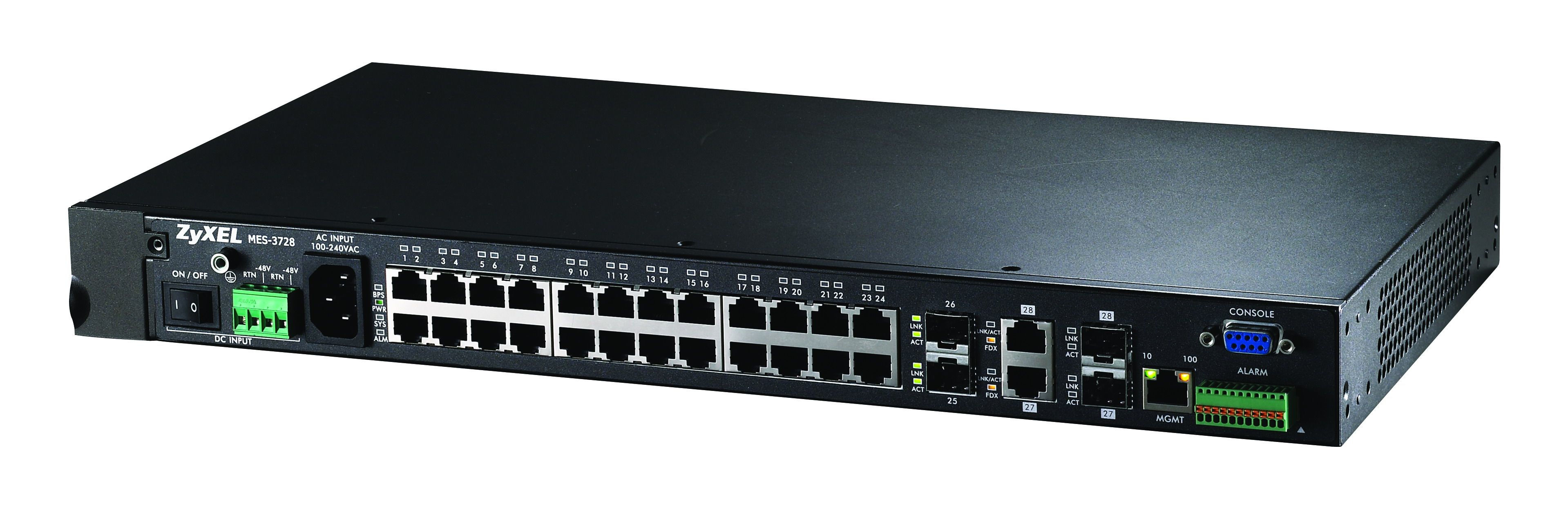 Zyxel MES-3728 Unmanaged L2 Black