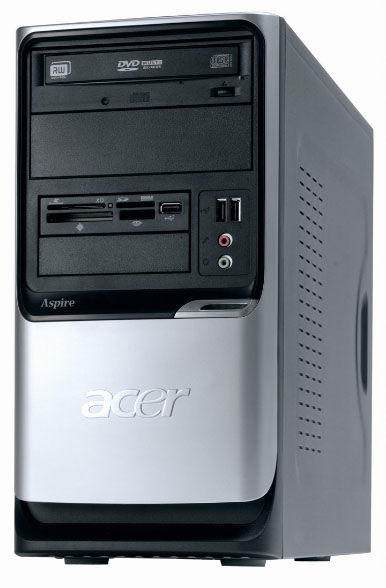 Acer Aspire T660 Intel® Core™2 Duo E6400 2 GB DDR2-SDRAM 250 GB NVIDIA GeForce G7300SE Desktop PC Black, Silver