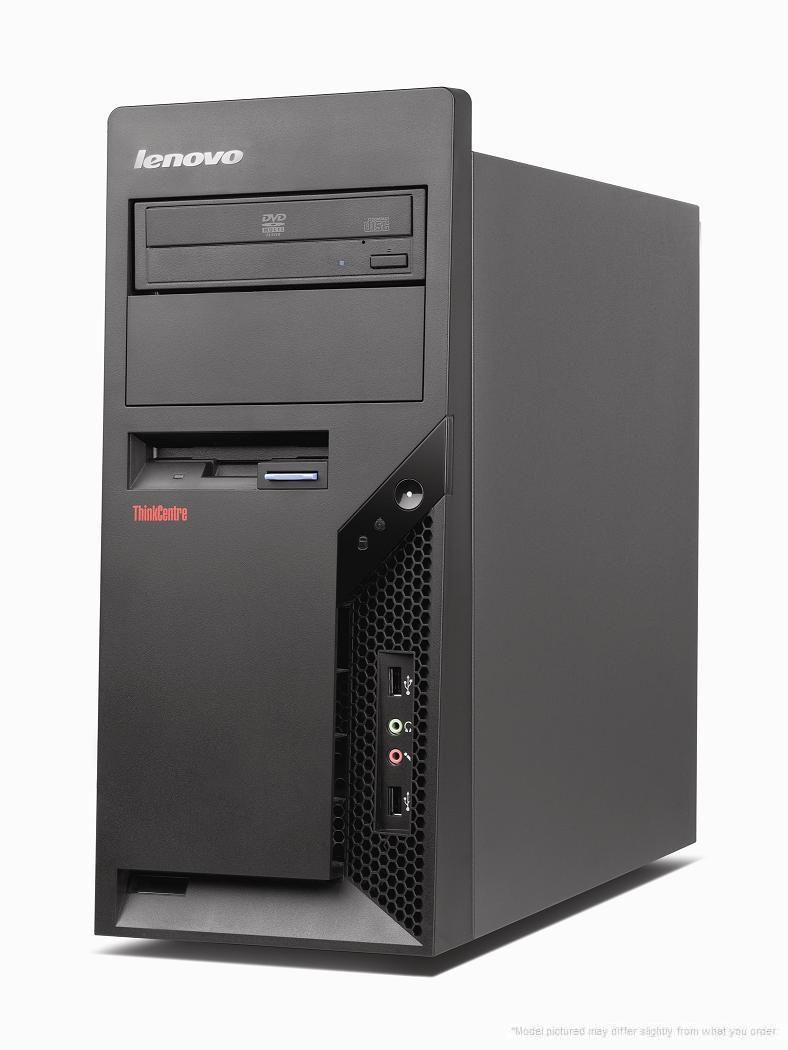 Lenovo ThinkCentre A57 Intel® Core™2 Duo E4600 1 GB DDR2-SDRAM 250 GB Intel® GMA 3100 Windows XP Professional Tower PC Black