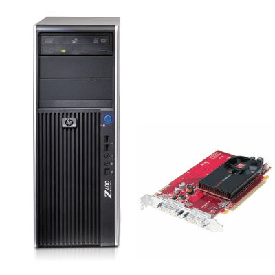 HP Z400 + ATI FirePro V3700 Intel® Xeon® 3000 Sequence W3520 3 GB DDR3-SDRAM Minitower Workstation