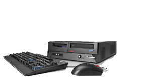 Lenovo ThinkCentre M57p Intel® Core™2 Duo E6550 1 GB DDR2-SDRAM 160 GB Windows Vista Business Desktop PC Black