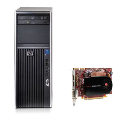 HP Z400 + ATI FirePro V5700 Intel® Xeon® 3000 Sequence W3540 6 GB DDR3-SDRAM Minitower Workstation