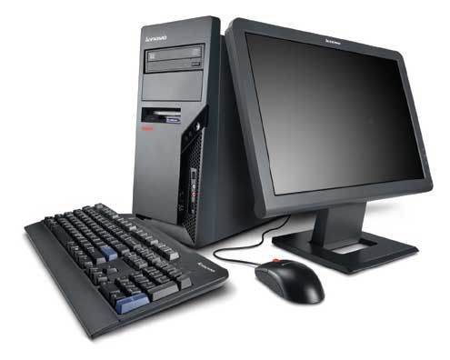 Lenovo ThinkCentre M57e Intel® Celeron® 430 1 GB DDR2-SDRAM 160 GB Intel® GMA 3100 Windows Vista Business Tower PC Black
