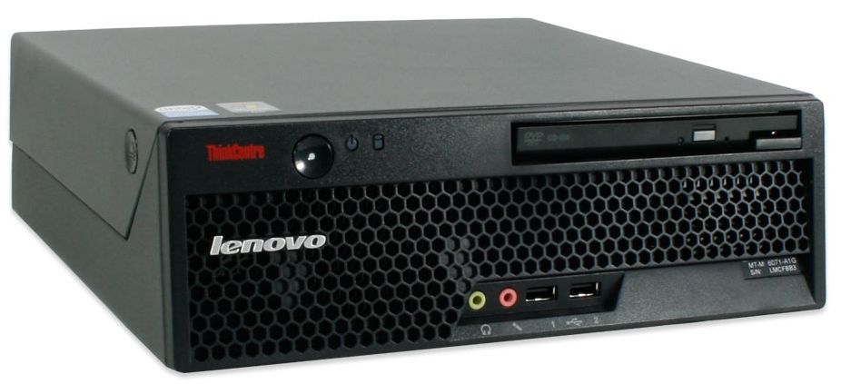 Lenovo ThinkCentre M57 Intel® Core™2 Duo E4600 1 GB DDR2-SDRAM 160 GB Intel® GMA 3100 Windows Vista Business PC Black