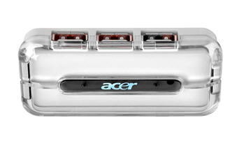 Acer P9.24308.A00 interface hub 480 Mbit/s Transparent, White