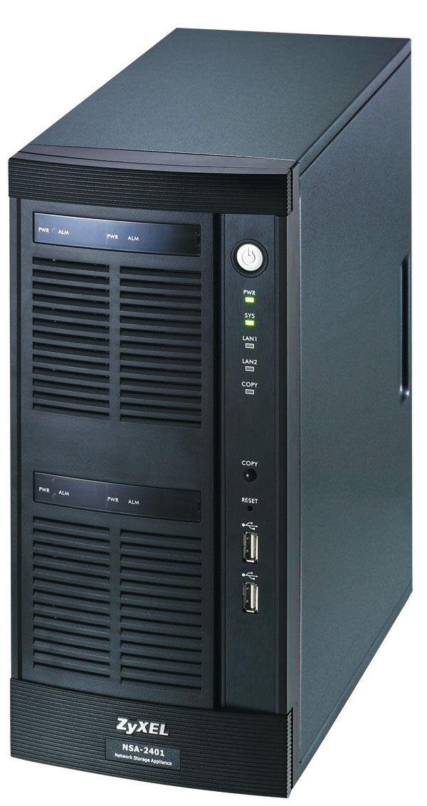 Zyxel NSA-2401-2T Freescale 8543 0.25 GB DDR2 2 TB