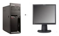 Lenovo ThinkCentre M57p Intel® Core™2 Duo E6750 2 GB DDR2-SDRAM 320 GB Intel® GMA 3100 Windows Vista Business Tower PC Black