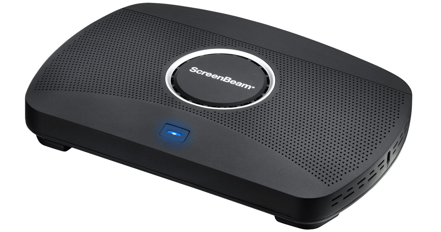 ScreenBeam 1100 Plus is a 4K app-free wireless presentation system for in-room meeting collaboration