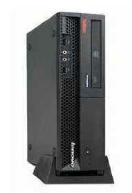 Lenovo ThinkCentre M57 Intel® Core™2 Duo E8200 2 GB DDR2-SDRAM 160 GB Intel® GMA 3100 Windows Vista Home Premium SFF PC Black