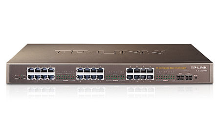TP-Link 24-Port Gigabit Web Smart Switch with 2 Combo SFP Slots Unmanaged Black