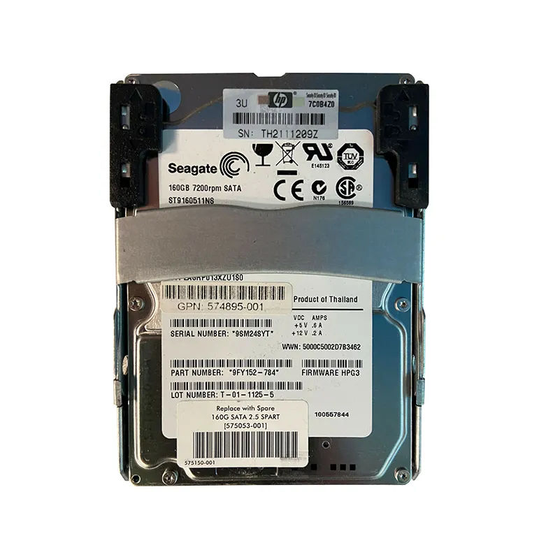 574895-001 - HP 160GB 7200RPM SATA 3Gb/s 2.5-in Hard Drive