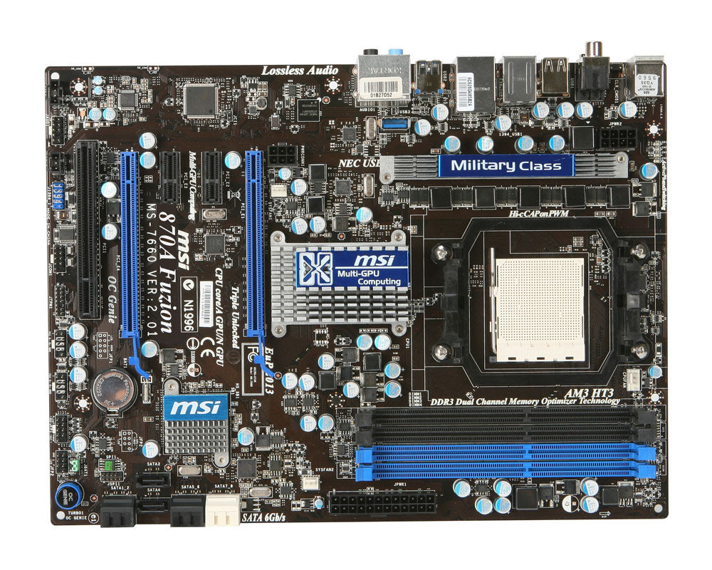 MSI 870A Fuzion AMD 770 Socket AM3 ATX
