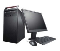 Lenovo ThinkCentre A70 + ThinkVision L197 Intel® Pentium® E5700 2 GB DDR3-SDRAM 320 GB Intel® GMA X4500 Windows 7 Professional Tower PC Black