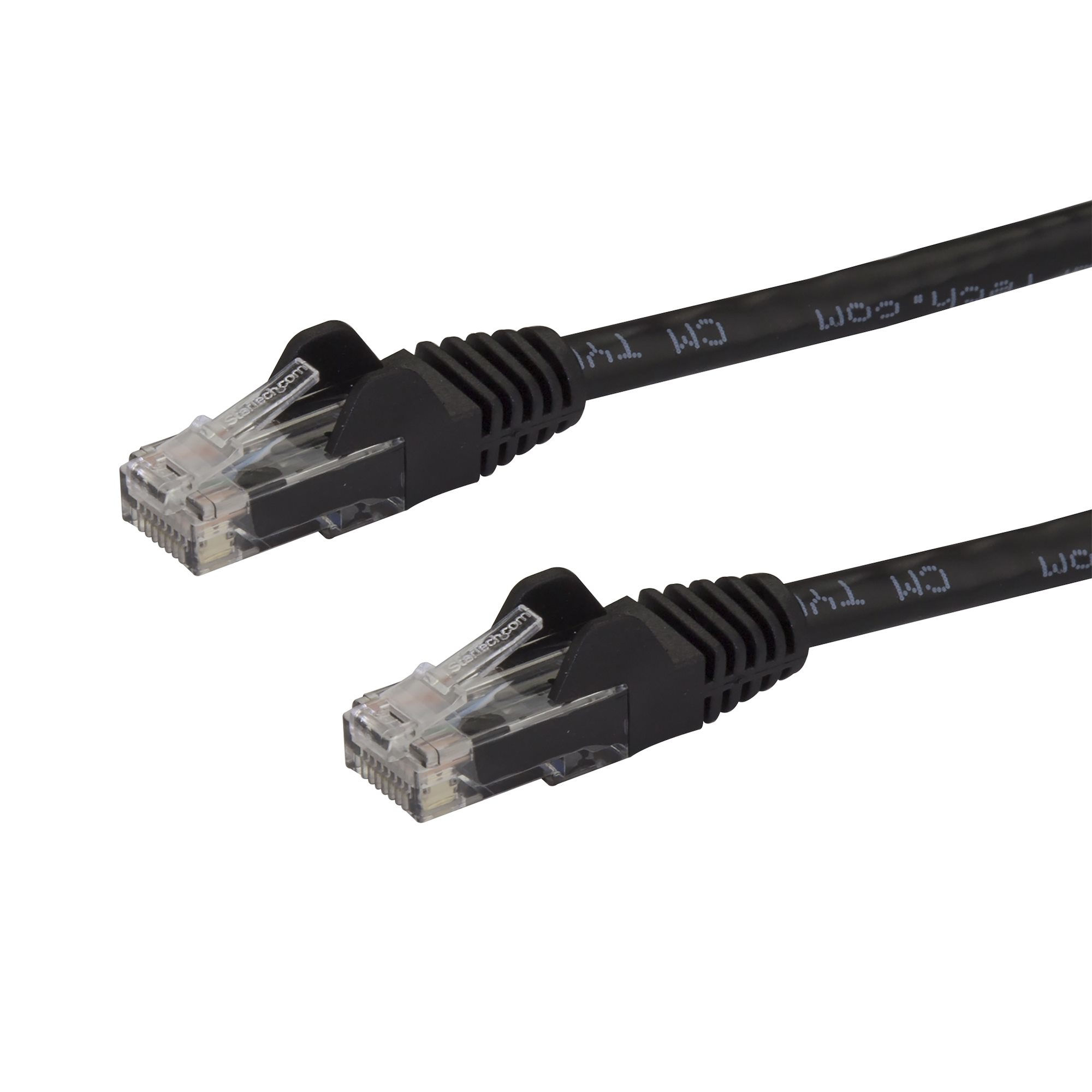 StarTech.com 125ft CAT6 Ethernet Cable - Black CAT 6 Gigabit Ethernet Wire -250MHz 100W PoE RJ45 UTP Network/Patch Cord Snagless w/Strain Relief Individually Tested