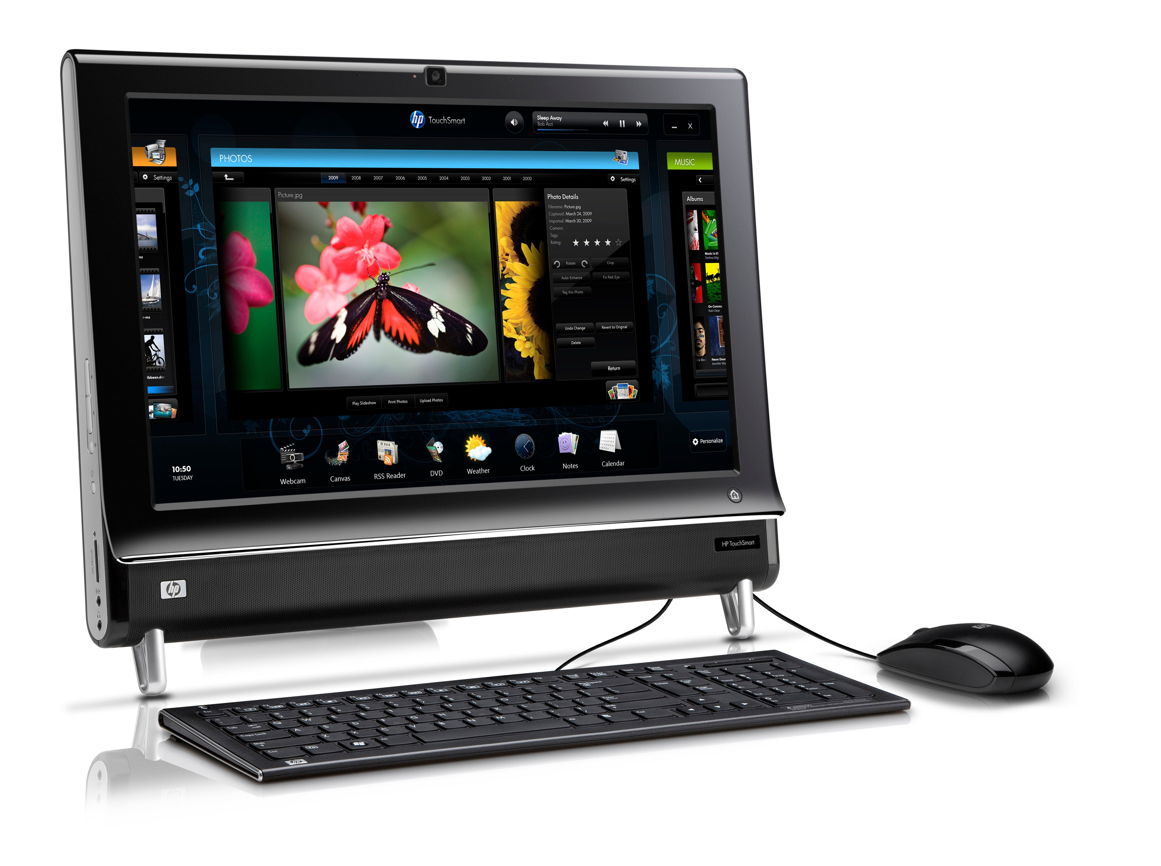 HP TouchSmart 300-1220uk AMD Athlon II X3 400e 4 GB DDR3-SDRAM 640 GB AMD Radeon HD 3200 Desktop PC Black