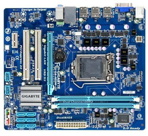 GIGABYTE GA-H55M-S2 motherboard LGA 1156 (Socket H) micro ATX