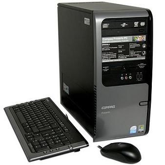 HP Compaq Presario Presario SR5020LA Intel® Pentium® D 925 1 GB DDR2-SDRAM 320 GB Windows Vista Home Basic Desktop PC Black