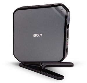 Acer Veriton N281G Intel Atom® D425 2 GB DDR2-SDRAM 160 GB HDD Windows 7 Professional USFF PC Black, Grey