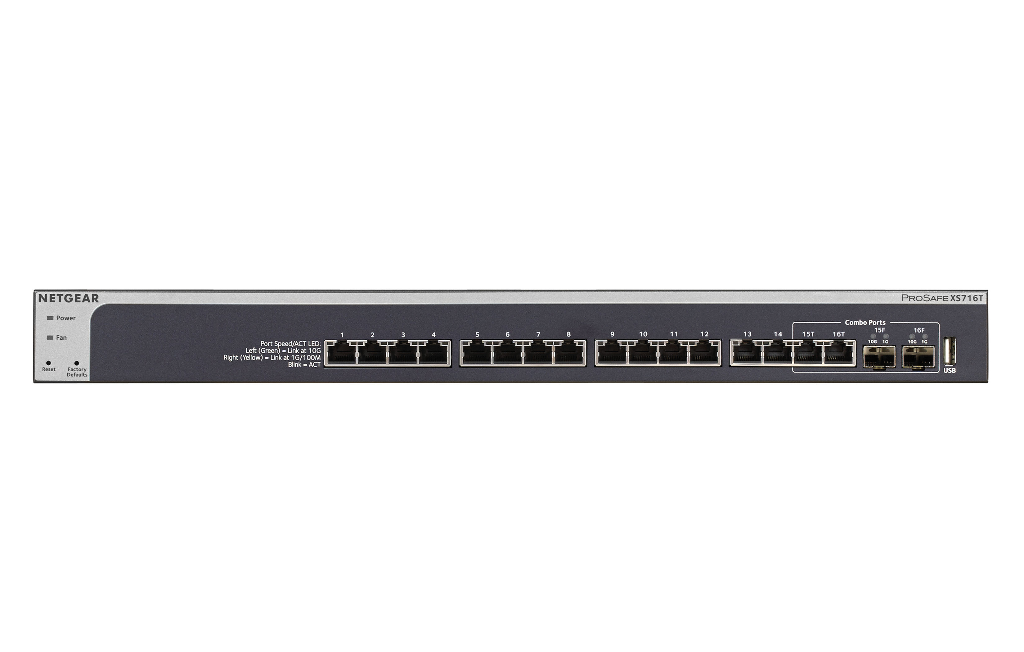 NETGEAR 16-Port 10G Ethernet Smart Switch (XS716T)
