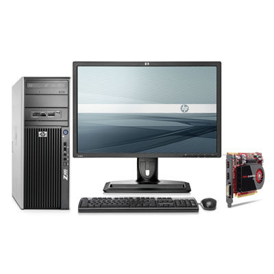 HP Z400 + ATI FirePro V4800 + ZR24w Intel® Xeon® 3000 Sequence W3550 6 GB DDR3-SDRAM Windows 7 Professional Minitower Workstation
