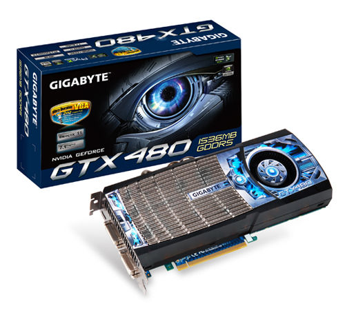 GIGABYTE GV-N480UD-15I graphics card GeForce GTX 480 1.5 GB GDDR5