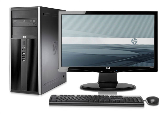 HP Compaq Elite 8000 Elite MT + S2031a Intel® Core™2 Duo E8500 4 GB DDR3-SDRAM 320 GB Intel® GMA 4500M Windows 7 Professional Mini Tower PC Black