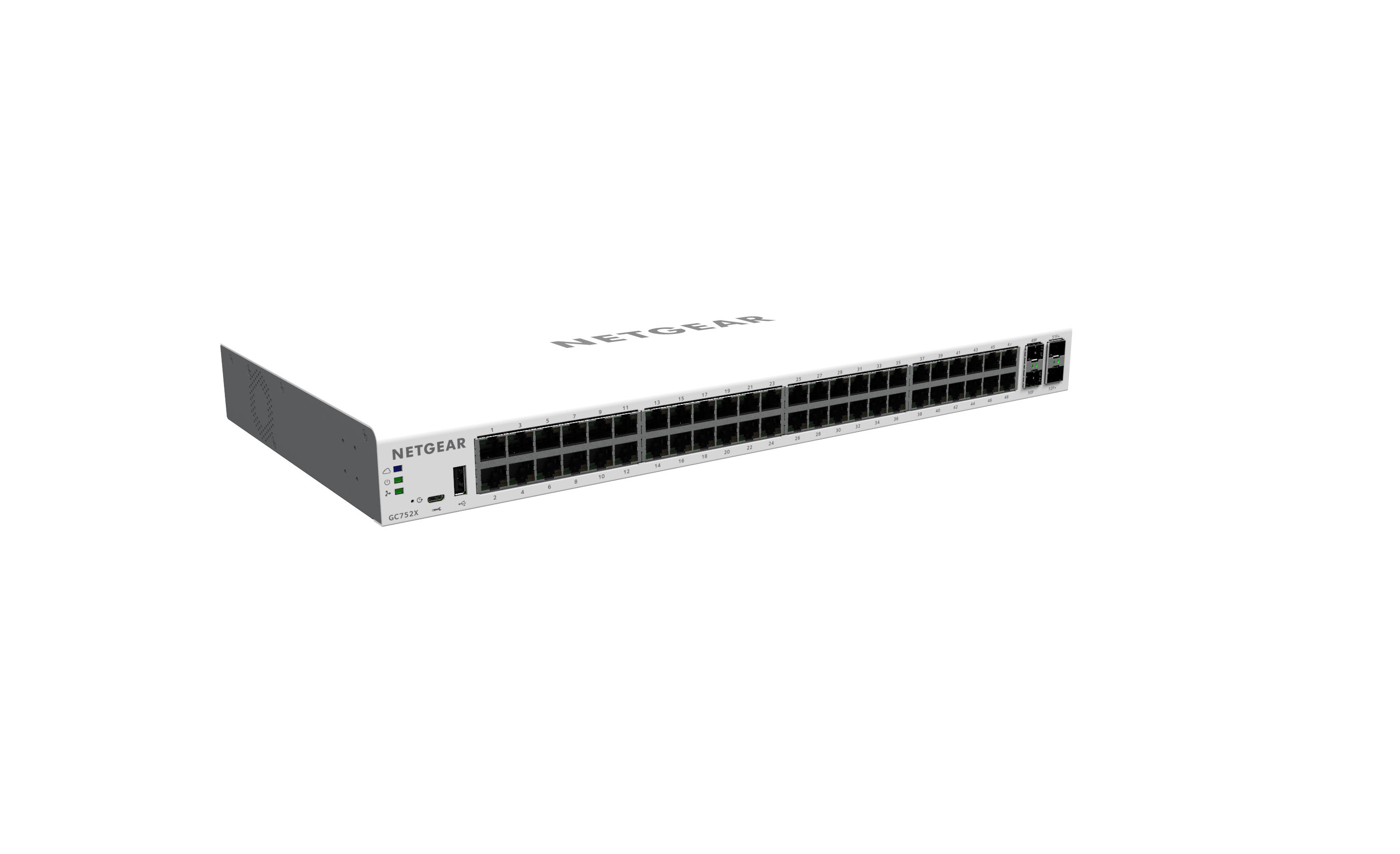NETGEAR GC752X Managed L2/L3/L4 Gigabit Ethernet (10/100/1000) Grey