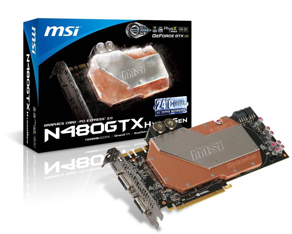 MSI V221-007R graphics card GeForce GTX 480 GDDR5