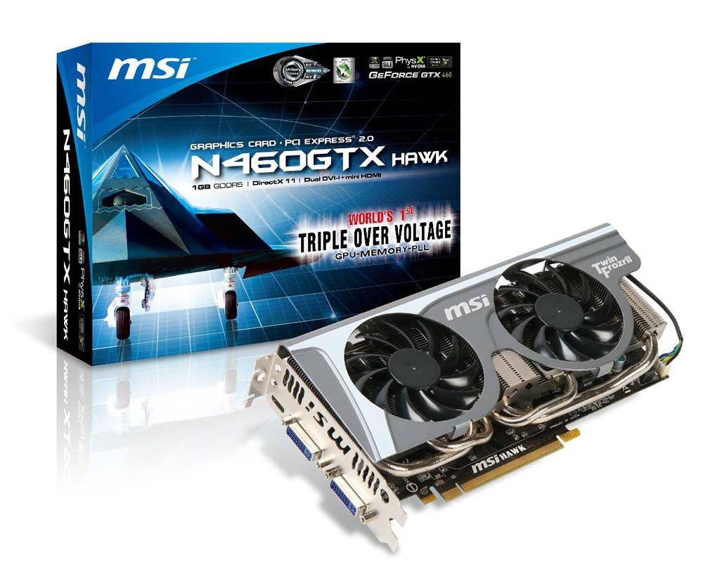 MSI V238-001R graphics card GeForce GTX 460 1 GB GDDR5