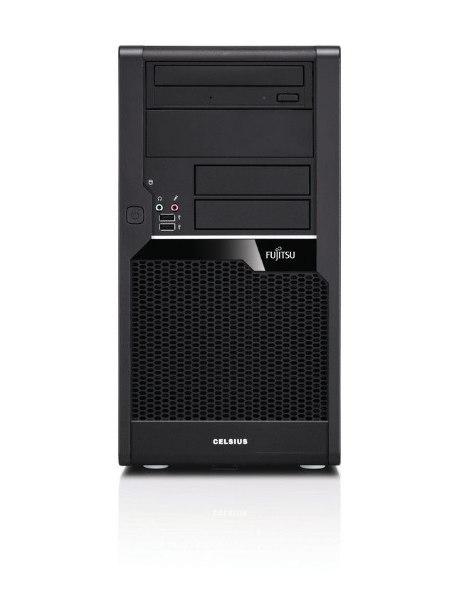 Fujitsu CELSIUS W280 Intel® Core™ i3 i3-550 4 GB DDR3-SDRAM Windows 7 Professional Minitower Workstation Black