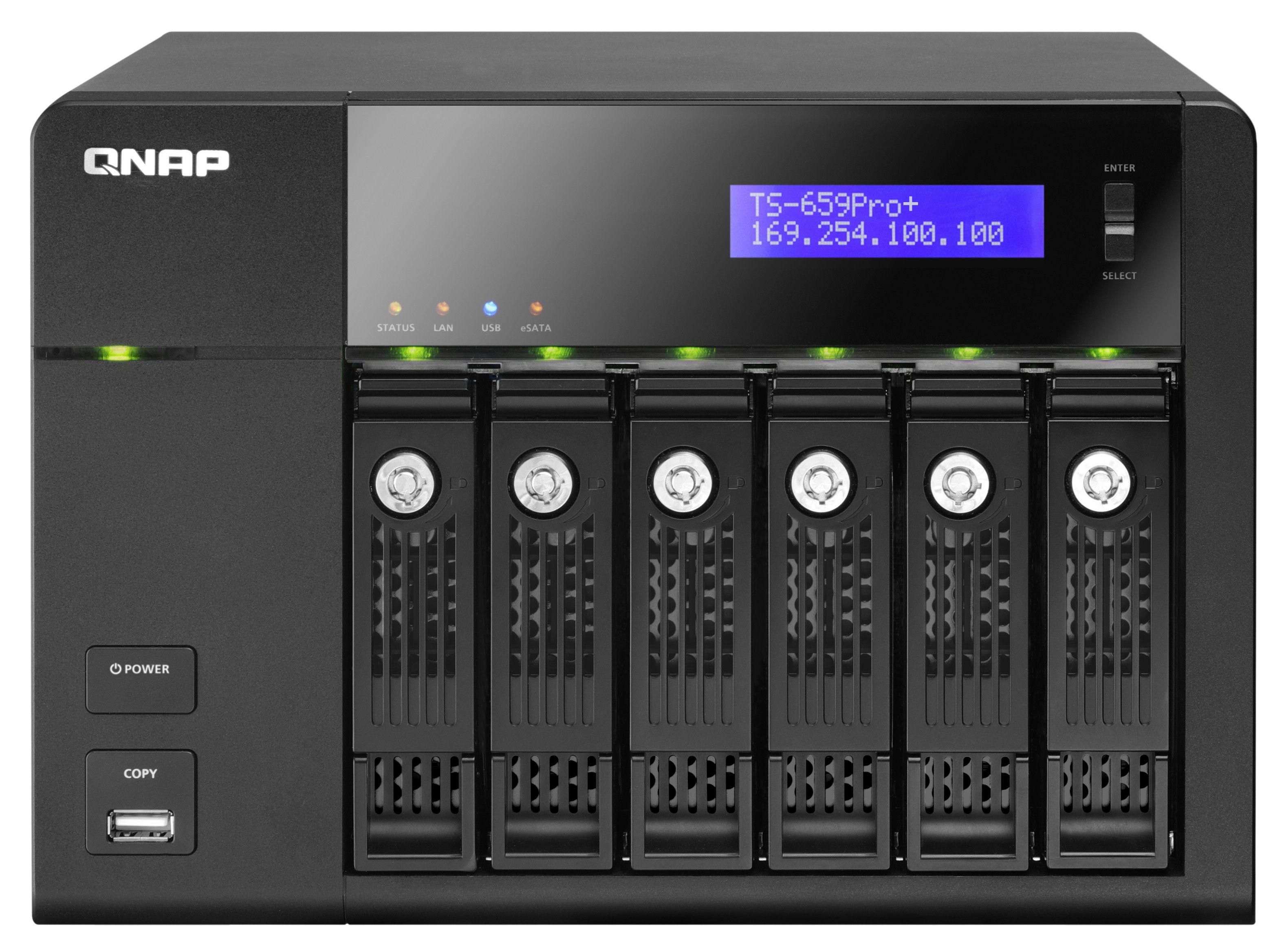 QNAP TS-659 PRO+ NAS/storage server Intel Atom® D525 1 GB 0 TB Linux