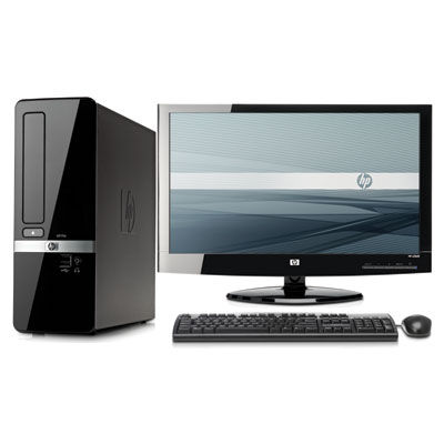 HP Pro 3120 SFF + x20LED Intel® Core™2 Duo E7600 2 GB DDR3-SDRAM 320 GB Intel® GMA X4500HD Windows 7 Professional PC Black