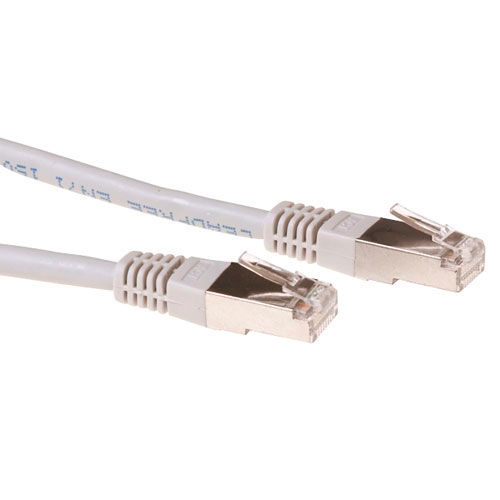 ACT Grey 0.25 meter LSZH SFTP CAT6 patch cable with RJ45 connectors