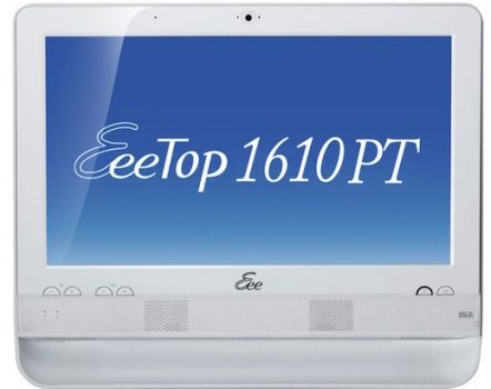 ASUS EeeTop PC ET1610PT-W0207 Intel Atom® 39.6 cm (15.6") 1366 x 768 pixels Touchscreen 2 GB DDR2-SDRAM 250 GB Intel® GMA 3150 Windows 7 Home Premium White