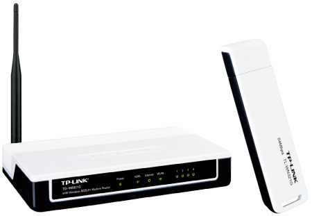 TP-Link TD-W54KIT wireless router Fast Ethernet Black, White
