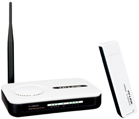 TP-Link TL-WR54KIT wireless router Fast Ethernet Black, White