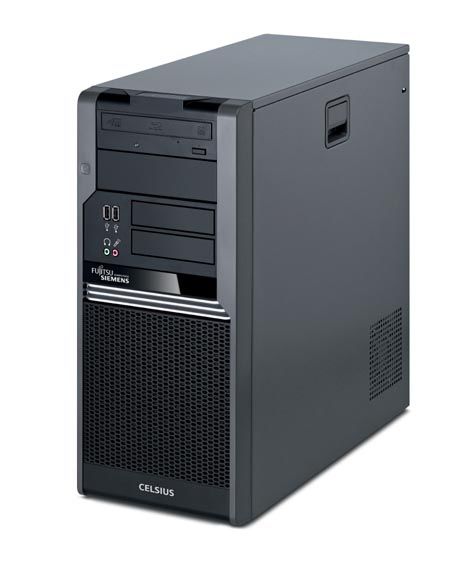Fujitsu CELSIUS W370 E85+ Intel® Core™2 Duo E8400 4 GB DDR2-SDRAM Windows 7 Professional Tower Workstation Black