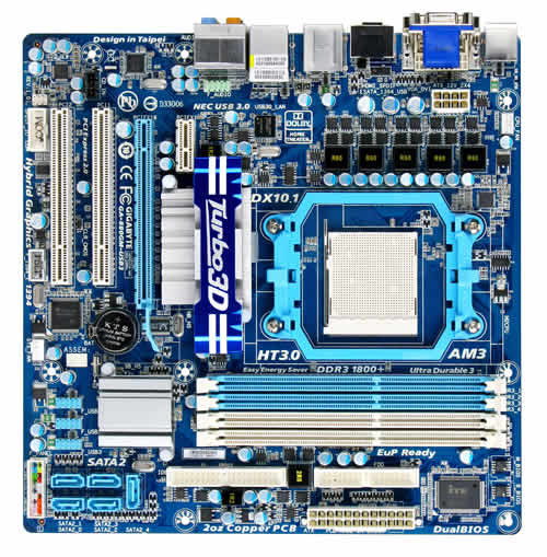 GIGABYTE GA-880GM-USB3 (rev. 1.0) AMD 880G Socket AM3 micro ATX