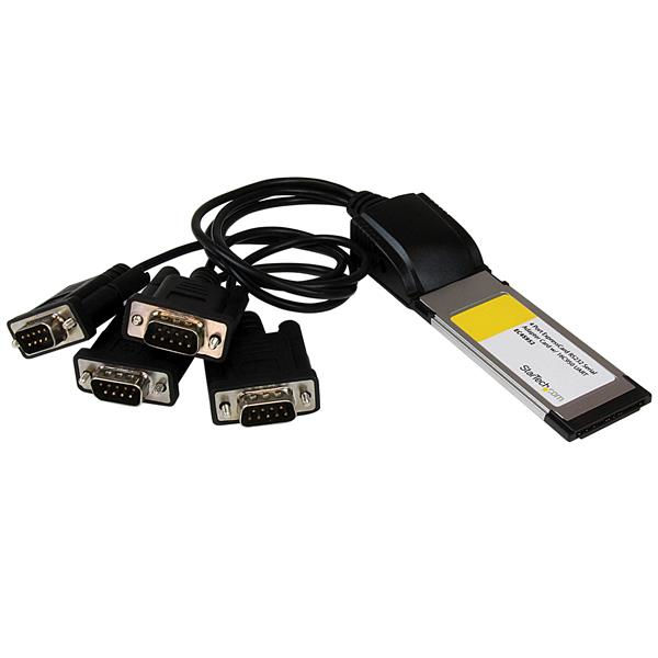 StarTech.com 4 Port Native ExpressCard RS232 Serial Adapter Card with 16C950 UART