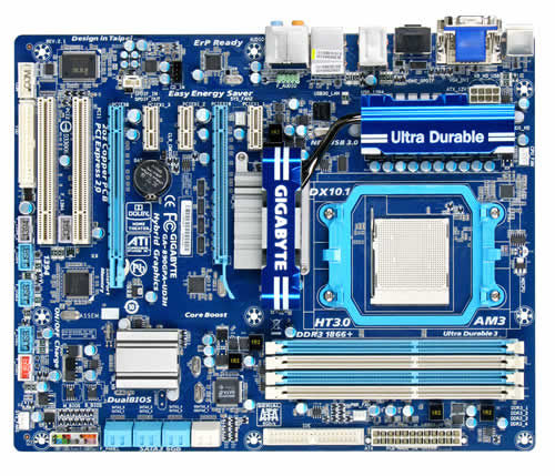 GIGABYTE GA-890GPA-UD3H AMD 890FX Socket AM3 ATX
