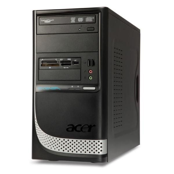 Acer Extensa E470 Intel® Pentium® E5500 2 GB DDR3-SDRAM 320 GB Intel 3100 FreeDOS Desktop PC Black, Silver