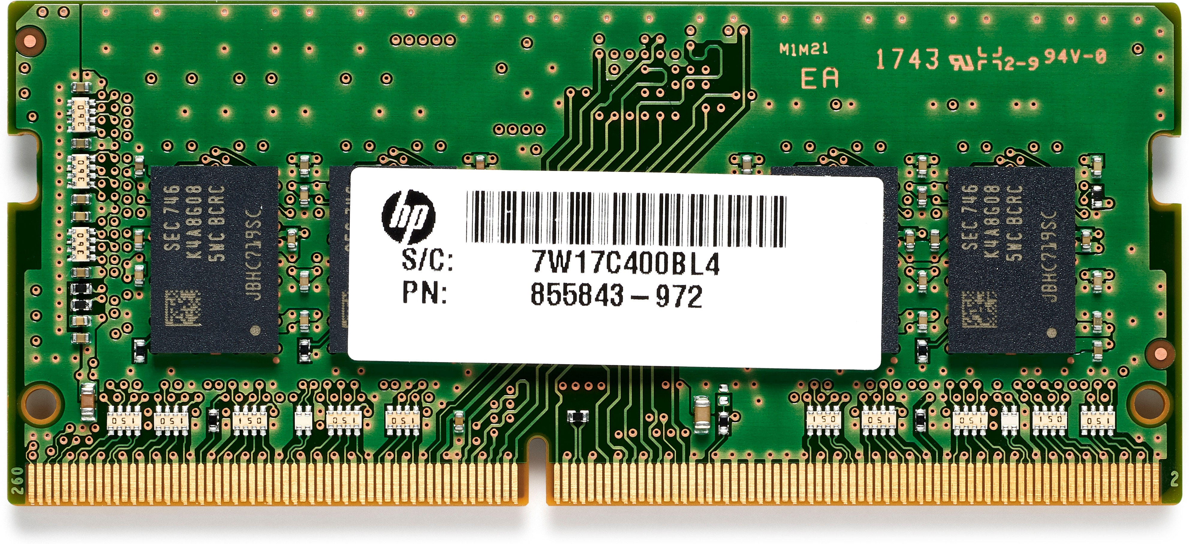 HP 3TQ35AA memory module 8 GB 1 x 8 GB DDR4 260-pin SO-DIMM