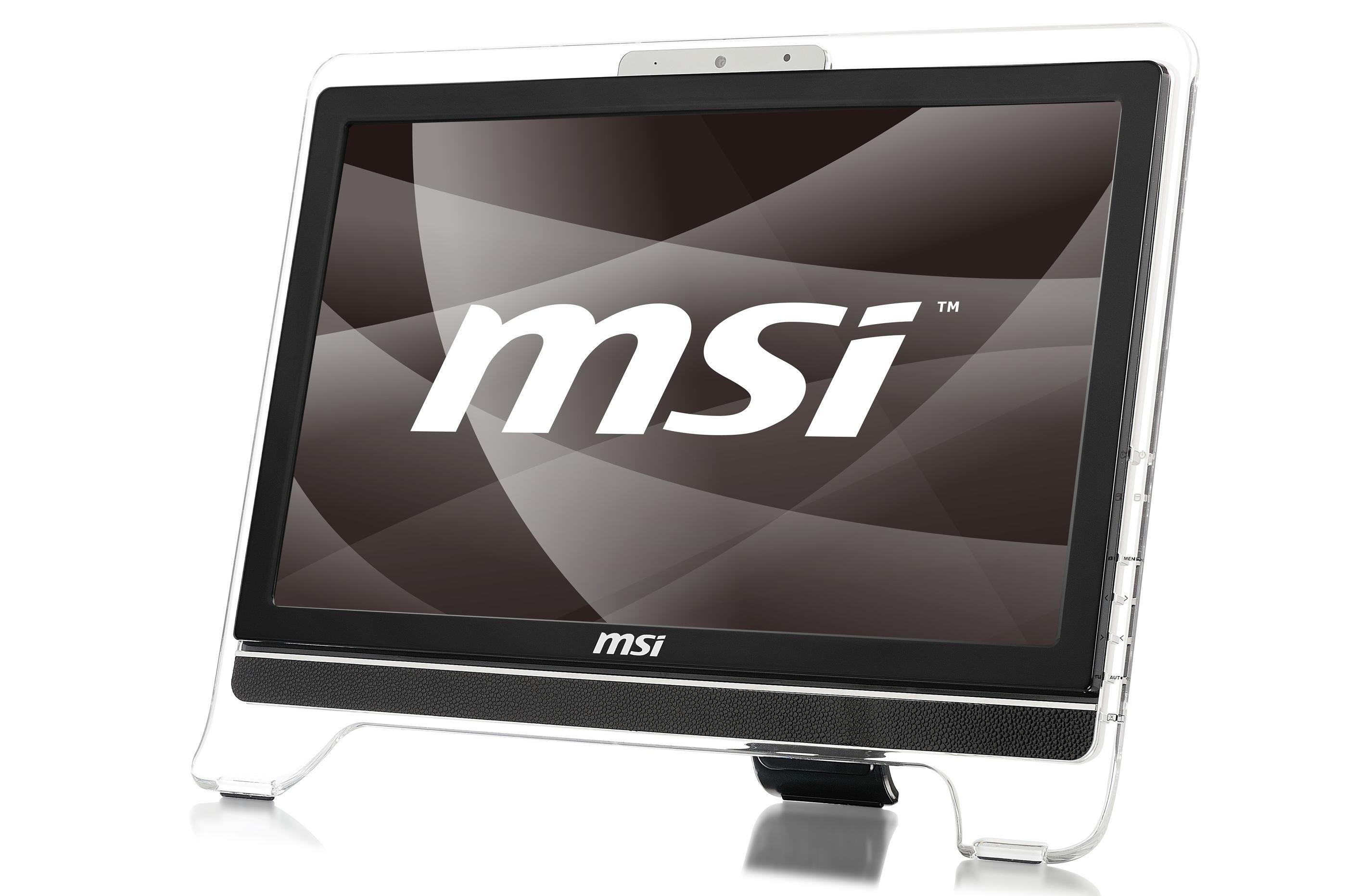MSI AE2010-213ES All-in-One PC/workstation 50.8 cm (20") 1600 x 900 pixels Touchscreen 2 GB DDR2-SDRAM 320 GB AMD Radeon HD 3200 Windows 7 Home Premium Black, Silver